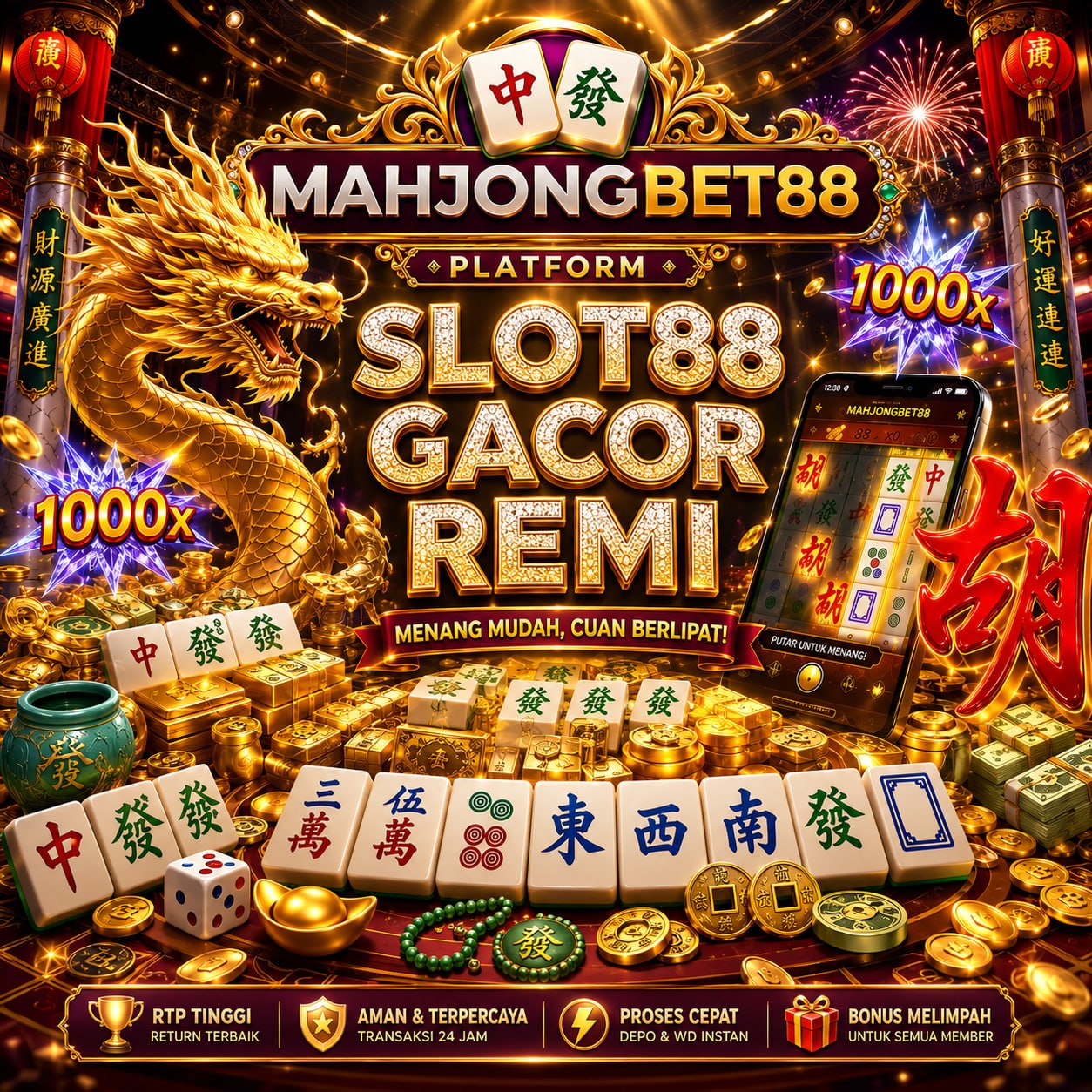 Mahjongbet88 : Link Slot Online Mahjong Ways Scatter Hitam Agen Slot88 Favorit